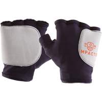 Gants de protection sans doigts paume/c&ocirc;t&eacute;, gauche, T-petit, Paume en Su&egrave;de, Poignet &agrave; enfiler We Share Industrial Supply