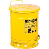Oily Waste Cans, FM Approved/UL Listed, 14 US gal., Yellow We Share Industrial Supply