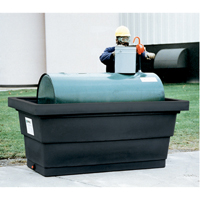 Poly-Tank&reg; Containment Unit 275 With Drain, 82.3" L x 45" W x 35.3" H, 275 US gal. Capacity We Share Industrial Supply