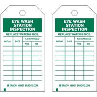 Inspection Record Tags, Polyester, 4" W x 7" H, English We Share Industrial Supply