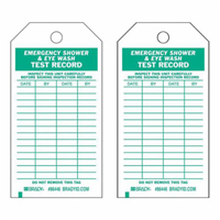 Test Record Tags, Polyester, 4" W x 7" H, English We Share Industrial Supply