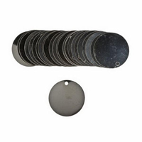 Blank Write-On Valve Tags, Stainless Steel, 1.5" dia We Share Industrial Supply