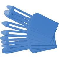 Blank Plastic Lock-On Tags, Plastic, 3-1/4" W x 5-4/5" H, Blank We Share Industrial Supply