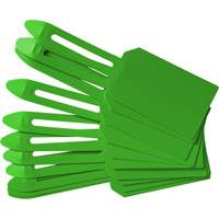 Blank Plastic Lock-On Tags, Plastic, 3-1/4" W x 5-4/5" H, Blank We Share Industrial Supply