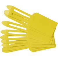 Blank Plastic Lock-On Tags, Plastic, 3-1/4" W x 5-4/5" H, Blank We Share Industrial Supply