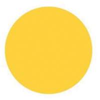 &eacute;tiquettes rondes inscriptibles, Cercle, 3" lo x 3" la, Jaune We Share Industrial Supply