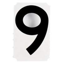 &eacute;tiquettes de lettres et chiffres gothiques individuels Quick-Align, 9, 4" h, Noir We Share Industrial Supply