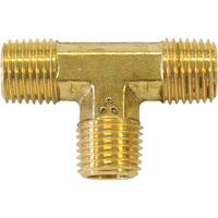 Raccords en T m&acirc;les, Laiton, 1/8" We Share Industrial Supply