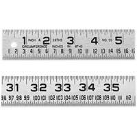 R&egrave;gle de circonf&eacute;rence pour ferblantier, 4' lo, Acier, Graduations de 1/16" We Share Industrial Supply