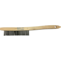 Brosses de nettoyage &agrave; manche recourb&eacute;, Acier, 3 x 19 rangs de fils, Longueur 14" We Share Industrial Supply