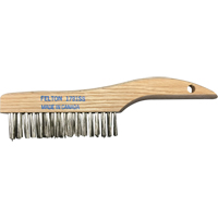 Brosses de nettoyage &agrave; manche en patin, Acier inoxydable, 4 x 16 rangs de fils, Longueur 10" We Share Industrial Supply