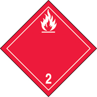 TDG Shipping Labels, Class 2.1, Flammable Gases, Vinyl We Share Industrial Supply