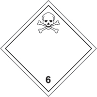 TDG Shipping Labels, Class 6.1, Toxic Substances, Vinyl We Share Industrial Supply