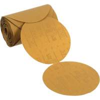 Disque abrasif dor&eacute; en rouleau Stikit, 6" dia., Grain P120, Oxyde d'aluminium We Share Industrial Supply