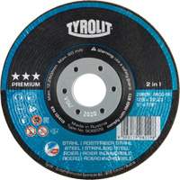 Meule &agrave; moyeu d&eacute;port&eacute; Rondeller, 4-1/2", 36 Grain, 7/8", 13 300 Tr/min, Type 29 We Share Industrial Supply