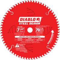 Lame de scie &agrave; d&eacute;couper Steel Demon, 7-1/4", 70 dents, Pour M&eacute;tal We Share Industrial Supply