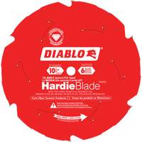 Lame de scie &agrave; d&eacute;couper HardieBlade, 10", 6 dents, Pour B&eacute;ton de fibre We Share Industrial Supply