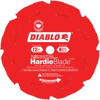 Lame de scie &agrave; d&eacute;couper HardieBlade, 12", 8 dents, Pour B&eacute;ton de fibre We Share Industrial Supply
