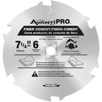 Lame de scie AvantiPro, 7-1/4", 6 dents, Pour B&eacute;ton de fibre We Share Industrial Supply