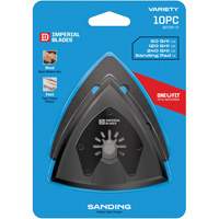 Patin de ponçage triangulaire pour outil oscillant et assortiment de papiers abrasifs One Fit We Share Industrial Supply