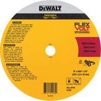 FlexVolt&reg; Metal Cut-Off Wheel, 9-1/16" x 0.078", 22.23 mm Arbor, Ceramic, Type 1 We Share Industrial Supply
