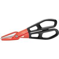 Cisaille d'&eacute;tain en aluminium dentel&eacute; de 13" avec poign&eacute;e tremp&eacute;e, Longueur de coupe de 3", Coupe Droit We Share Industrial Supply