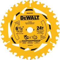Carbide-Tipped Framing Circular Saw Blade, 6-1/2", 24 Teeth, Wood Use We Share Industrial Supply