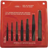 ISE-7 7-Piece Square Screw Extractor Set, For Screw Size 1/8" - 9/16" We Share Industrial Supply