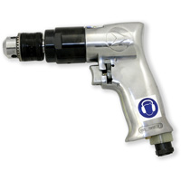 ADX380R Air Drill Rev, 4 CFM, 1/4" NPT, 86.8 dBA, 3/8" Chuck, Keyed We Share Industrial Supply