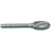 Fraise ovale, 1/4" dia., 1/4" Tige, 3/8" Prof. de la coupe We Share Industrial Supply