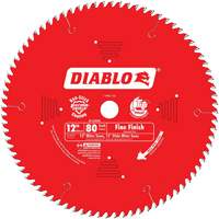 Lames de scie pour entrepreneur - Lames de scie finition fine, 12", 80 dents, Pour Bois We Share Industrial Supply