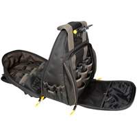 Sacs &agrave; dos pour outils Techgear &agrave; 53 pochettes, 16" lo x 13-1/4" la, Noir, Polyester We Share Industrial Supply