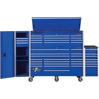 Armoire lat&eacute;rale s&eacute;rie RX, 3 tiroirs, 19" la x 25" p x 61" h, Bleu We Share Industrial Supply