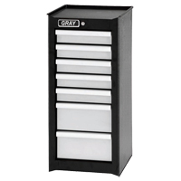 Armoire compl&eacute;mentaire, 7 tiroirs, 14-3/4" la x 18" p x 33,34" h, Noir We Share Industrial Supply