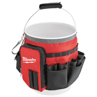 Bucket Organizer Bag, 10" L x 10" W x 13-1/2" H, Nylon, Red We Share Industrial Supply
