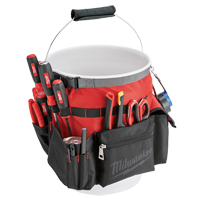 Bucket Organizer Bag, 10" L x 10" W x 13-1/2" H, Nylon, Red We Share Industrial Supply