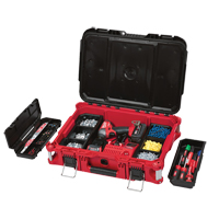 Packout Tool Box, 22" x 16" x 7", Black/Red We Share Industrial Supply