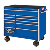 Armoire roulante pour outils s&eacute;rie RX, 11 tiroirs, 41-1/2" la x 25-1/2" p x 40-1/2" h, Bleu We Share Industrial Supply