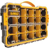 Compartment Pro Organizer, 11" W x 17-5/8" D x 2-7/8" H, Black/Yellow We Share Industrial Supply