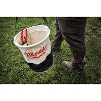 Utility Bucket, 11-4/5" L x 11-4/5" W x 14-3/5" H, Canvas, Beige/Black We Share Industrial Supply