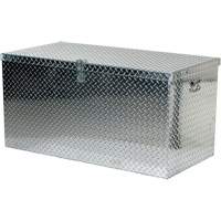 Boîte &agrave; outils portative en t&ocirc;le larm&eacute;e d'aluminium, 25-1/16" P x 49-1/4" la x 24" h, Argent We Share Industrial Supply