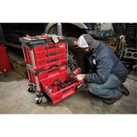 Boîte &agrave; outils avec 3 tiroirs Packout, 16-1/3" x 14-1/3" x 22-1/5", Noir/Rouge We Share Industrial Supply