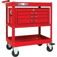 PRO+ Series Heavy-Duty Utility Cart with Intermediate Chest, 2 Tiers, 30-1/5" x 38-1/3" x 19-1/2" We Share Industrial Supply
