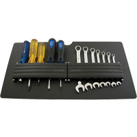 Panneau porte-outils de petite taille pour coffre &agrave; outils mobile We Share Industrial Supply