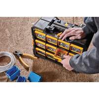Organisateur Flip-Bin, 3-7/8" la x 17-3/4" p x 13-7/8" h, Noir/Jaune We Share Industrial Supply