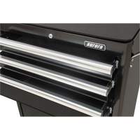 Industrial Tool Cart, 3 Drawers, 29-4/5" W x 21-1/5" D x 38-4/5" H, Black We Share Industrial Supply