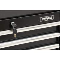 Industrial Tool Cart, 3 Drawers, 29-4/5" W x 21-1/5" D x 38-4/5" H, Black We Share Industrial Supply