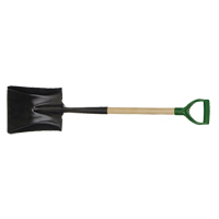 Pelle carr&eacute;e, Bois, Lame Acier durci, Manche en Prise en D, Longueur 29" We Share Industrial Supply