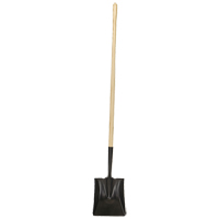 Pelle &agrave; bout carr&eacute;, Bois, Lame Acier durci, Manche en Droit, Longueur 49-1/2" We Share Industrial Supply
