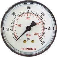 Manom&egrave;tre de rechange,  2", 0 - 175 psi, Fixation arri&egrave;re, Analogique We Share Industrial Supply